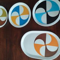 Set piatti + vassoio Gio Ponti per Franco Pozzi