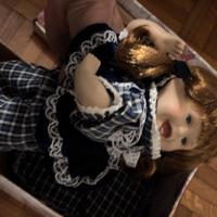 Bambola ceramica nuova anni 60 vintage  confezione