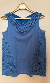 Canotta blu Oscalito