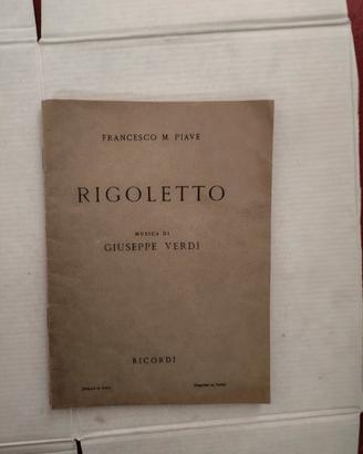 libro lirica il Rigoletto