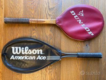 Racchette Tennis WILSON America Ace DUNLOP Maxply