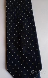 Cravatta Tino Cosma - Blu con Pois Bianchi