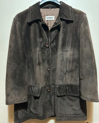 Giacca Vera Pelle Conbipel 48 M Vintage Marrone