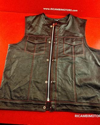 GILET IN PELLE CUSTOM ASPIDEX