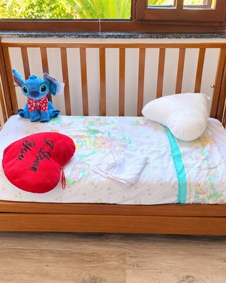 🍼 Culla in legno con matterasso,lenzuola cassetto