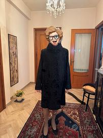 Pelliccia Astracan nera 44