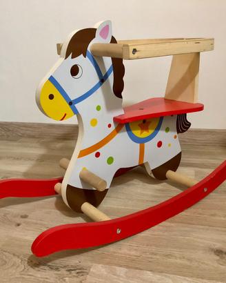 Cavallo a dondolo legno