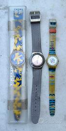 SWATCH OROLOGIO DA POLSO VINTAGE LOTTO 3 PEZZI