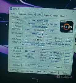 Ryzen 5 5500, 16 gb ram ddr4 3200mhz, a520m mobo
