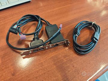 scheda FireWire e Lan + cavo firewire 4pin 9pin