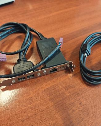 scheda FireWire e Lan + cavo firewire 4pin 9pin