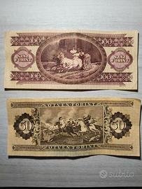 💸 2 banconote ungheresi antiche e 2 fiorint 
