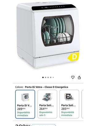 Lavastoviglie Hermitlux portatile 6 programmi