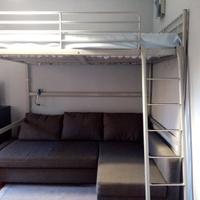 Letto a castello in ferro Ikea 1 piazza e mezza