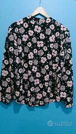 Camicia fantasia manica lunga da donna primavera