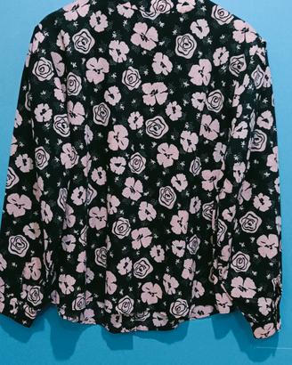 Camicia fantasia manica lunga da donna primavera