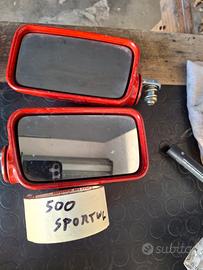 coppia specchietti fiat 500 sporting
