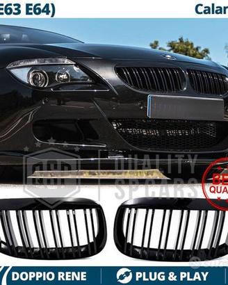 GRIGLIE Doppio Rene per BMW Serie 6 E63 E64 Nera
