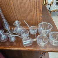 collezione vintage di 10 oggetti in vetro soffiato