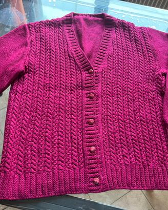 Cardigan in pura lana vergine