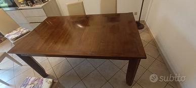 tavolo antico in legno massiccio