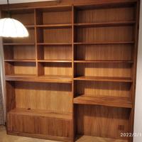 libreria con porta tv rovere vecchio ripiani ante