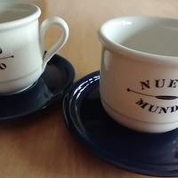 Tazze colazione grandi + piatto ceramica italiana