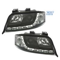 FARI PER AUDI A6 4B 01-04 LUCE DIURNA A LED FONDO 