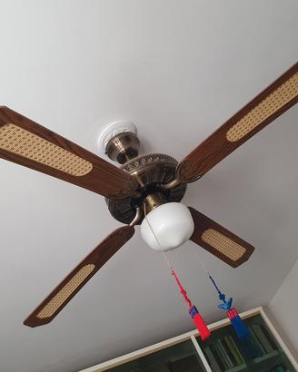 Lampada con pale ventilatore 
