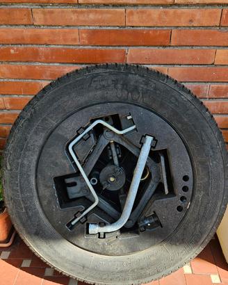 Ruota di scorta 165/70 R14 Fiat Punto+Kit Cric
