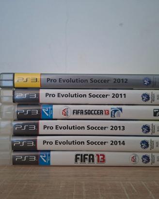 Lotto giochi ps3 Pes e fifa