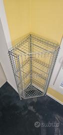 scaffale angolare metallo