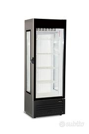 Frigorifero Pasticceria nero con tre lati a vetro