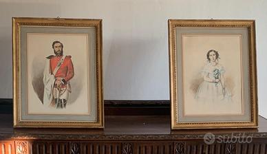 Due acquerelli sec. XIX