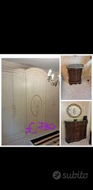 camera da letto armadio più trittico 