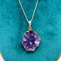 Collana Drusa Ametista Naturale