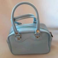 Borsa bauletto azzurra