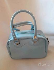 Borsa bauletto azzurra