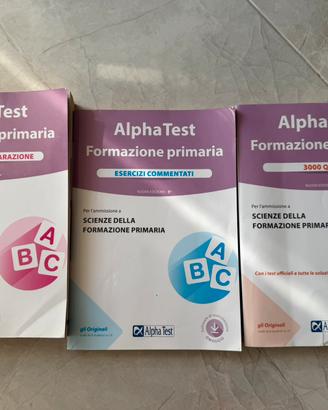 Alpha test scienze delle formazione primaria