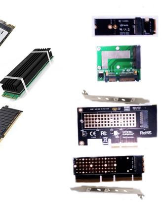 LOTTO SSD NVME 512 GB CON 4 SCHEDE+ RAM DDR4 16 GB