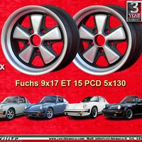 2 pz cerchi Porsche Fuchs 9x17 ET15 5x130