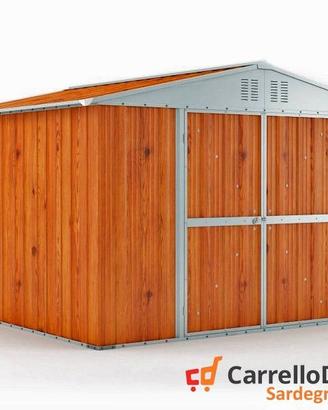 Box struttura lamiera Acciaio 327x307 fin legno