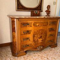 Comò con 2 comodini stile classico intarsiato