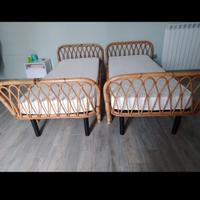 2 Splendidi Lettini in Vimini e Bambù - Design Nat