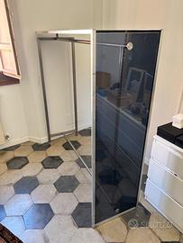 appendiabiti in acciaio e vetro