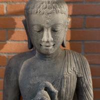 Grande buddha in pietra. Autentico di Bali h 158cm