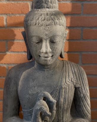 Grande buddha in pietra. Autentico di Bali h 158cm