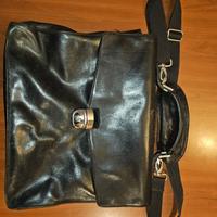 Borsa The Bridge in pelle nera uomo