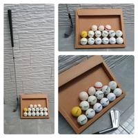 15 palline da golf piu mazza