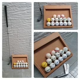 15 palline da golf piu mazza